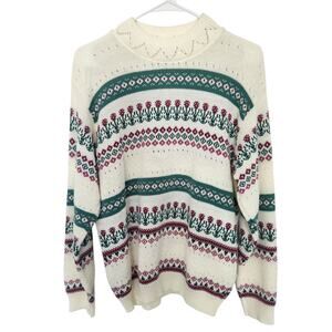 Cricket Lane Vintage Sweater S/M Grandmacore Cottagecore Retro 90s 80s